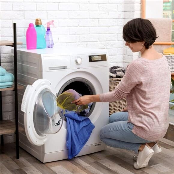 12Pcs Mesh Bag 13"X15.5" Drawstring Gym Bag Nylon Mesh Drawstring Bag with Cord - Picture 2 of 7